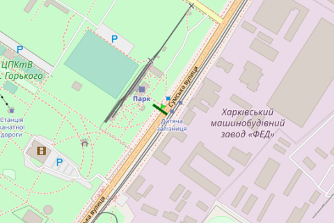 Нестандарт A в Харькове, 1.2x1.8  Сумська вул., 81 (зупинка "Дитяча залізниця") №1 схема