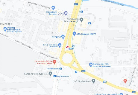 Видеоборд A в Запорожье, 2.88x5.12  Соборний просп., Автовокзал [2] - 662852 схема