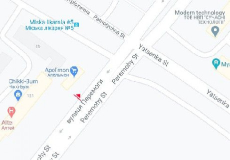 Призма A в Запорожье, 3x6  Перемоги вул., 121 - 654802 схема