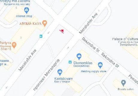 Призма A в Запорожье, 3x6  Металургів просп. - Рекордна вул. - 654805 схема