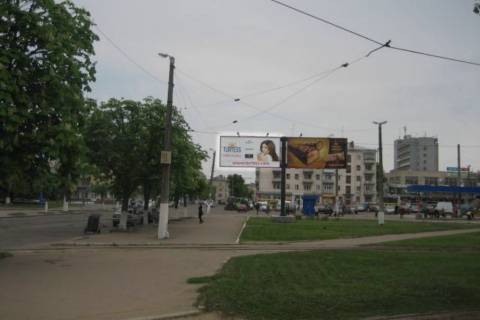 Билборд A в Житомире Перемоги пл., 7 (на вул.Михайла Грушевського (Котовського), ліва) фото 1