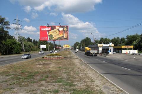 Билборд A в Киеве, Нестандарт  Ви'зд з Києва, до Чернігова, виїзд на Бровари, перед мостом, до котедж. містечка Княжичі фото 1