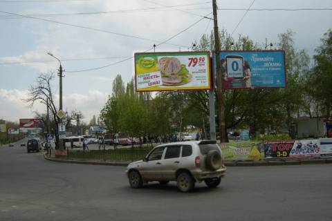 Билборд A в Николаеве Богоявленський просп. (Жовтневий просп.) - Погранична вул. (Чигрина вул.) - Миру просп. (ліва) фото 1