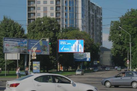 Билборд B в Полтаве, 3x6  майдан Незалежності - вул. Соборності (Жовтнева) фото 1