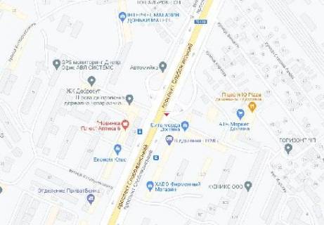 Видеоборд A у Дніпро (Дніпропетровськ), 2.3x3.14  Слобожанський пр., (розширення 480х336) - 615970 схема