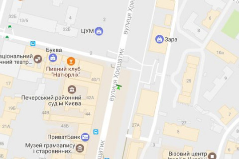 Скроллер A в Киеве, 1.2x1.8  Хрещатик вул., 27 (магазин "Grand Gallery") - 127713 схема