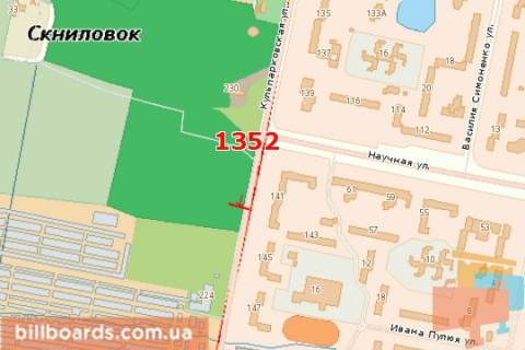 Призма A в Львове, 3x6  Кульпарківська вул., 226 (призма) - 128144 схема