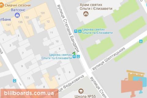 Ситилайт B в Львове Кропивницького пл., 7 схема