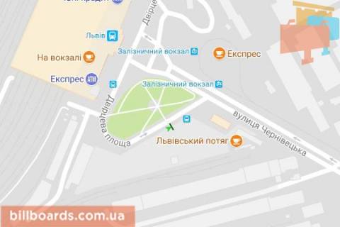 Ситилайт A в Львове Двірцева пл. схема