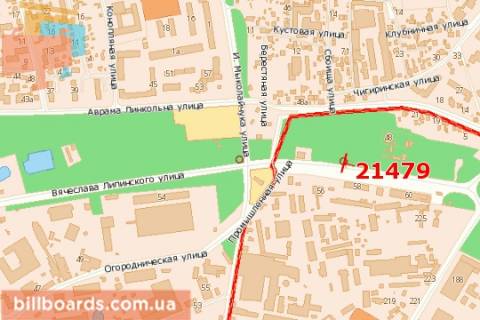Призма A в Львове, 3x6  Вячеслава Липинського вул., 65 (призма) - 128287 схема
