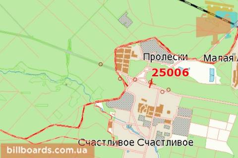 Ситилайт A в Киеве, 1,2х1,8  Київ - Бориспіль, 13км+500м до Києва (№6 зліва)  схема
