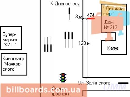 Сiтiлайт A у Запоріжжі Соборний просп., 210 схема