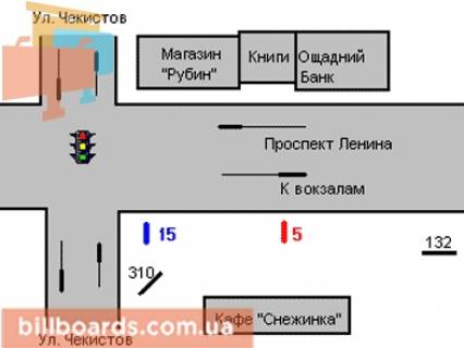 Ситилайт B в Запорожье Соборний просп., 37 - Горького вул., 139 схема