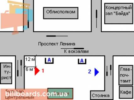 Ситилайт A в Запорожье Фестивальна пл. схема