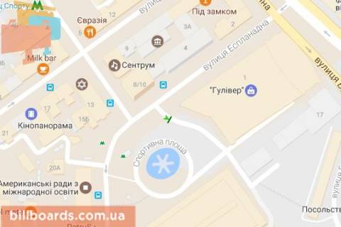 Ситилайт A в Киеве, 1,2х1,8  Довнар-Запольського вул., 1 схема