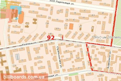 Билборд B в Кривом Роге, 3x6  Соборності вул., 51 схема