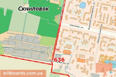 Билборд A в Львове Кульпарківська вул., 147 схема