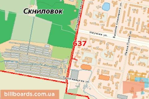 Билборд B в Львове Кульпарківська вул., 147 схема