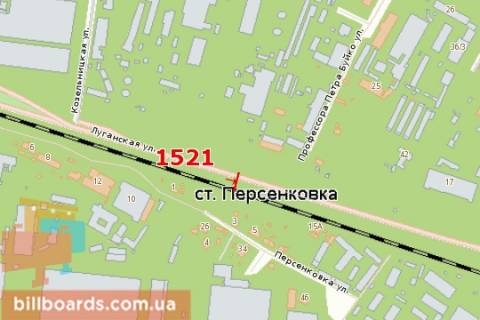 Білборд, Бігборд (Борд)  A у Львові, 3х6  Луганська вул., 24 (ПОЛІТИКА НІ) схема