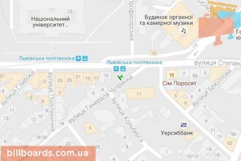 Ситилайт A в Львове Генерала Чупринки вул., 4 схема