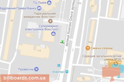 Призма A в Львове, 3x6  Княгині Ольги вул., 108 (призма) - 75104 схема