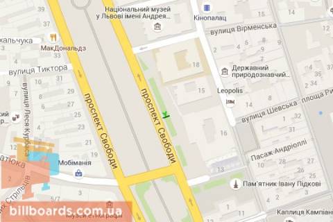 Сiтiлайт B у Львові Свободи просп., 18 схема