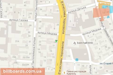 Сiтiлайт B у Львові В'ячеслава Чорновола просп., 25 схема