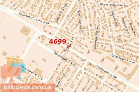Билборд B в Николаеве Херсонське шосе, 30 схема