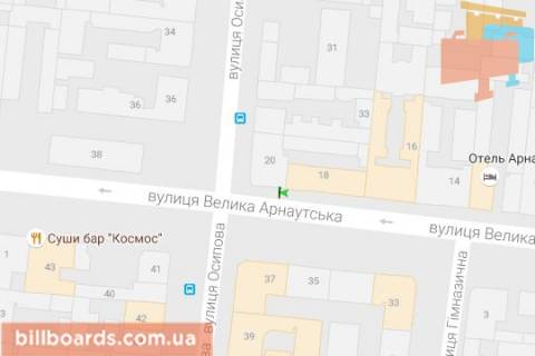 Ситилайт A в Одессе Велика Арнаутська вул. - Осипова вул. схема