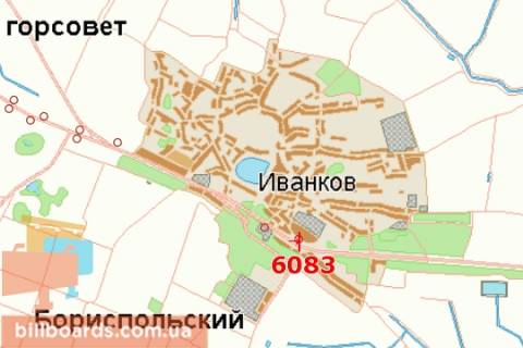 Білборд, Бігборд (Борд)  B у Києві, 3х6  Київ - Харків, 37км + 800 м до Києва (зліва в напр. М.Харківа) схема