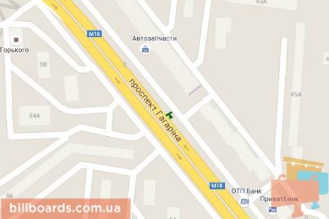 Сiтiлайт A у Харкові, 1,2х1,8  просп. Аерокосмічний (Гагаріна)., 43-а схема