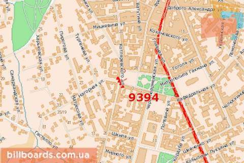 Призма A в Черновцах, 3x6  Соборна пл., 6 (призма) - 51589 схема