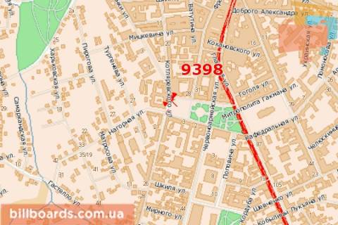 Призма A в Черновцах, 3x6  Соборна пл., 6 (призма) - 44283 схема