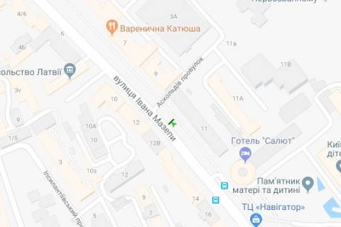 Скроллер A в Киеве, 1.2x1.8  Івана Мазепи вул., 11 №2 - 166711 схема