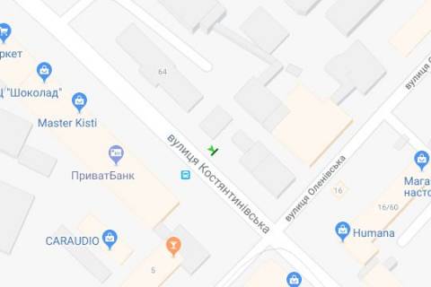 Ситилайт B в Киеве, 1,2х1,8  Костянтинівська вул., 62 схема