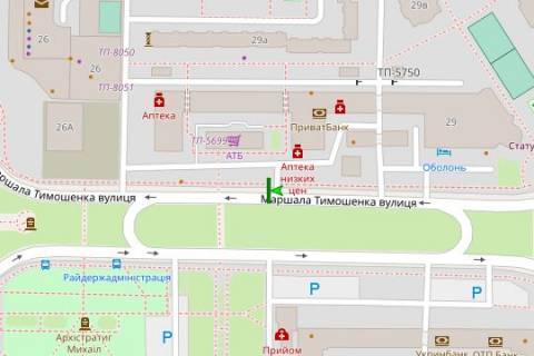 Скроллер A в Киеве, 2.3x3.14  Левка Лук'яненка вул., 29А - 166987 схема