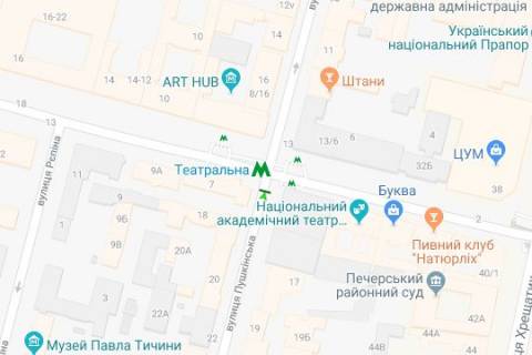 Скроллер A в Киеве, 1.2x1.8  Євгена Чикаленка вул. (Пушкінська)., 15/6 - 167241 схема
