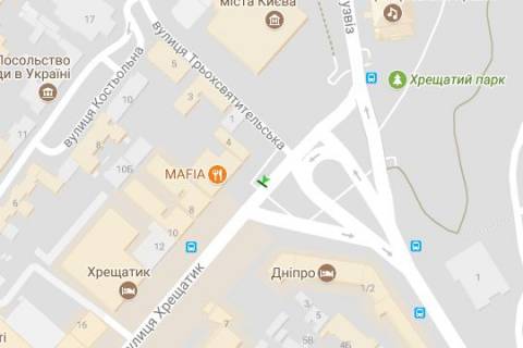 Скроллер A в Киеве, 1.2x1.8  Європейська пл. - Хрещатик вул., навпроти буд.№6 - 167450 схема
