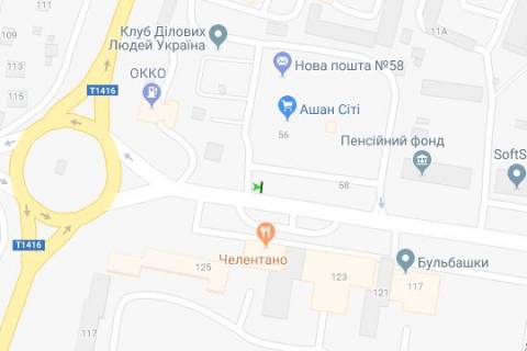 Ситилайт B в Львове, 1,2х1,8  Володимира Великого вул., 58 (№1) схема