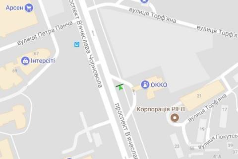 Призма A в Львове Вячеслава Чорновола просп. - Торф`яна вул. (призма) - 167496 схема