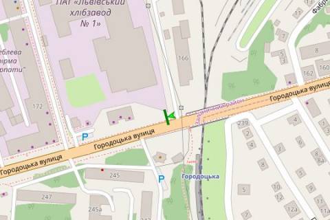Билборд A в Львове, 3x6  Городоцька вул. (навпроти буд. №243) схема
