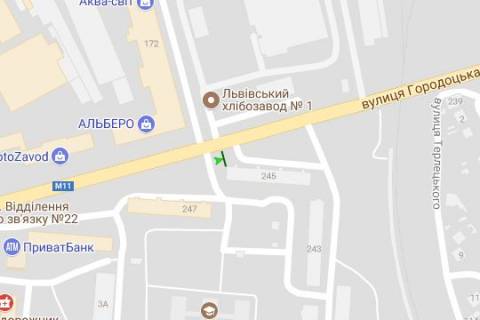 Призма A в Львове Городоцька вул., 245 (призма) - 167514 схема