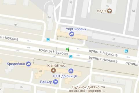 Призма A в Львове Наукова вул., 64-а (призма) (до вул. Стрийська) - 167574 схема