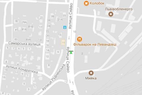 Призма A в Львове Сяйво вул. - Рудненська вул. (призма) - 167602 схема
