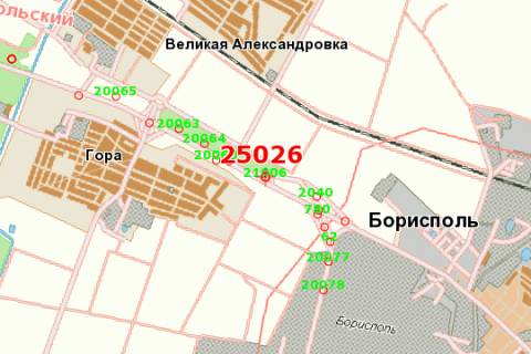 Ситилайт A в Киеве Київ - Бориспіль схема