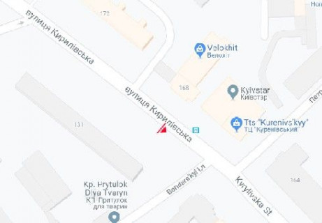 Призма B в Киеве, 3x6  Кирилівська вул. (Фрунзе вул.), 131 - 654763 схема