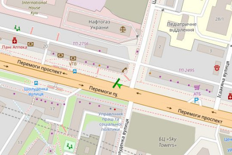 Скроллер A в Киеве, 2.3x3.14  просп. Берестейський (Перемоги)., , 20 - 109598 схема