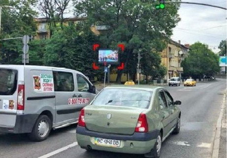Видеоборд A у Львові, 2.3x3.14  Сахарова ул. - Горбачевского ул. - 640400 Фото 1