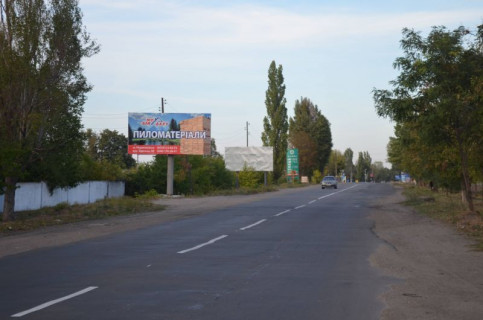 Billboard B in Pervomaisk, 3x6  K.Mostovs'ka, 41 (SMU 13) (1) (v"ezd v gorod) Photo 1
