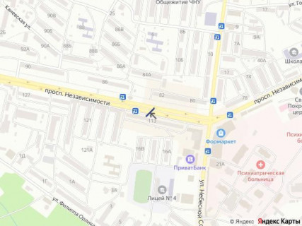 Сiтiлайт B у Чернівцях проспект Незалежності, 113-115 схема